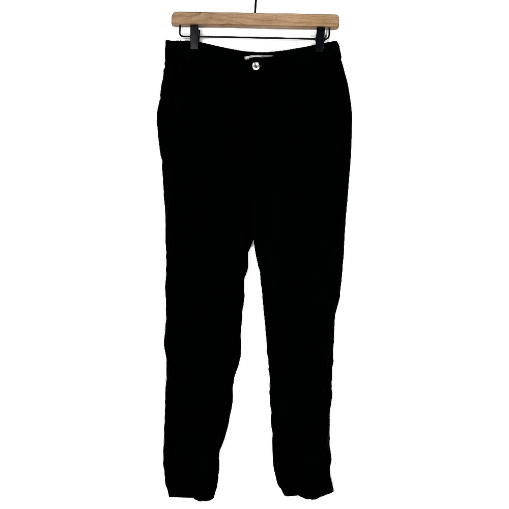 Zara Basic Z1975 Denim Women’s Size 4 Small Solid Black Lightweight Casual Pants